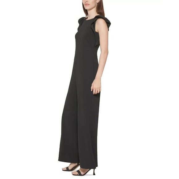 NEW! Calvin Klein Women's  14 Flutter-Sleeve Jumpsuit NWT $139 - Picture 3 of 3